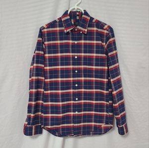 J Crew Men's Plaid Long Sleeve Small